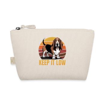 Funny Dog Breed Basset Hound - Organic Pouch - nature - Front