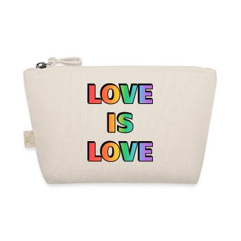Love is Love Rainbow LGBT pride - Organic Pouch - nature - Front