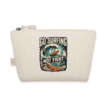 Surfing against war for peace - Organic Pouch - nature - Front