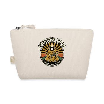 Retro Meditation Skeleton Graphic - Organic Pouch - nature - Front