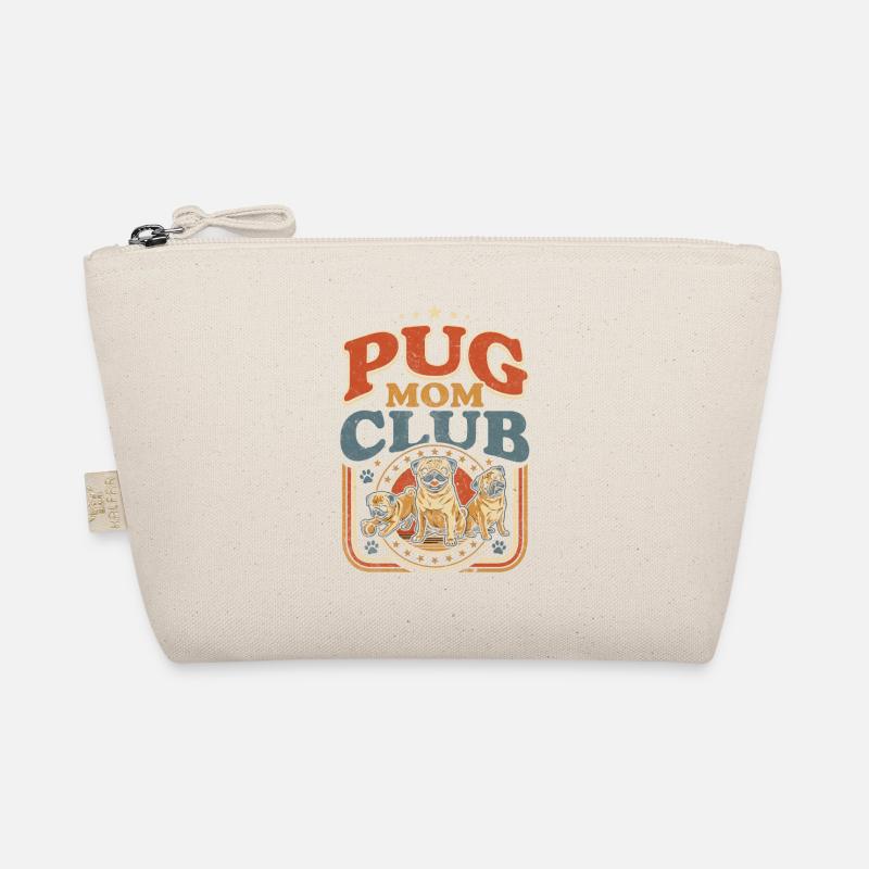 Pug Mama Club Logo Bio-Täschchen