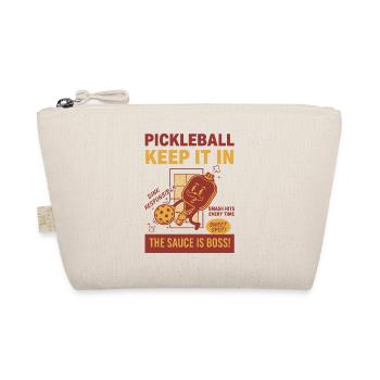 Pickleball Halt es in Lustiger Liebe Pickleball - Bio-Täschchen - Natur - Vorne