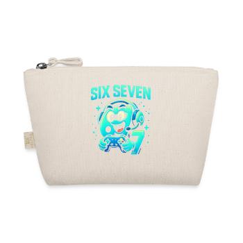Six Seven Gamer Mascot Italian Brainrot Gaming - Organic Pouch - nature - Front