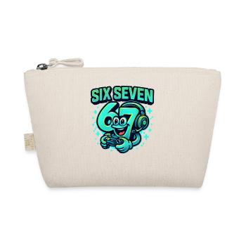 Six Seven Gamer Mascot Italian Brainrot Gaming - Organic Pouch - nature - Front