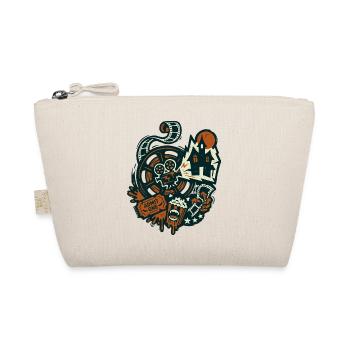 Horror Cinema Retro Film Design - Organic Pouch - nature - Front