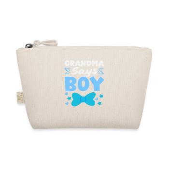 Grandma Says Young Gender Reveal Party - Organic Pouch - nature - Front