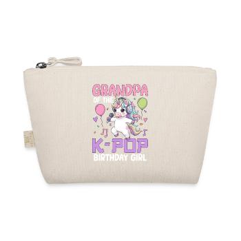 Grandpa Of The K Pop Birthday Girl - Organic Pouch - nature - Front