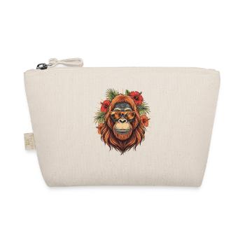 Tropical Orangutan with Sunglasses - Organic Pouch - nature - Front