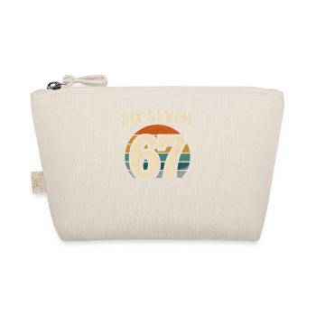 Six Seven 67 Italian Brainrot Retro Sunset Meme - Organic Pouch - nature - Front