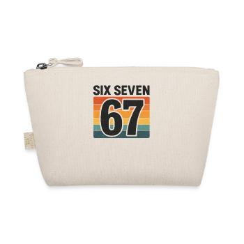 Six Seven 67 Italian Brainrot Retro Sunset Meme - Organic Pouch - nature - Front