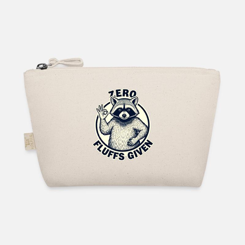 Zero Fluffs Given Raccoon Logo Organic Pouch