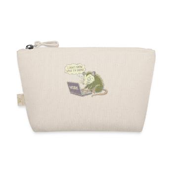 Confused rat at laptop while working - Organic Pouch - nature - Front
