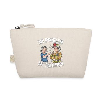 Fire Lieutenant My Problem My Pictogram Dad Mom - Organic Pouch - nature - Front