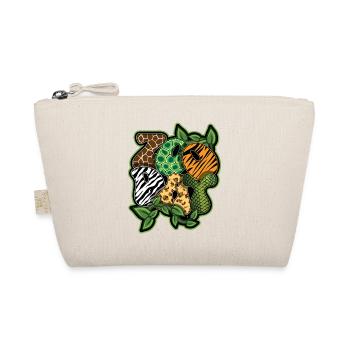 Safari Animals Zoo Party Jungle Zoo Birthday - Organic Pouch - nature - Front