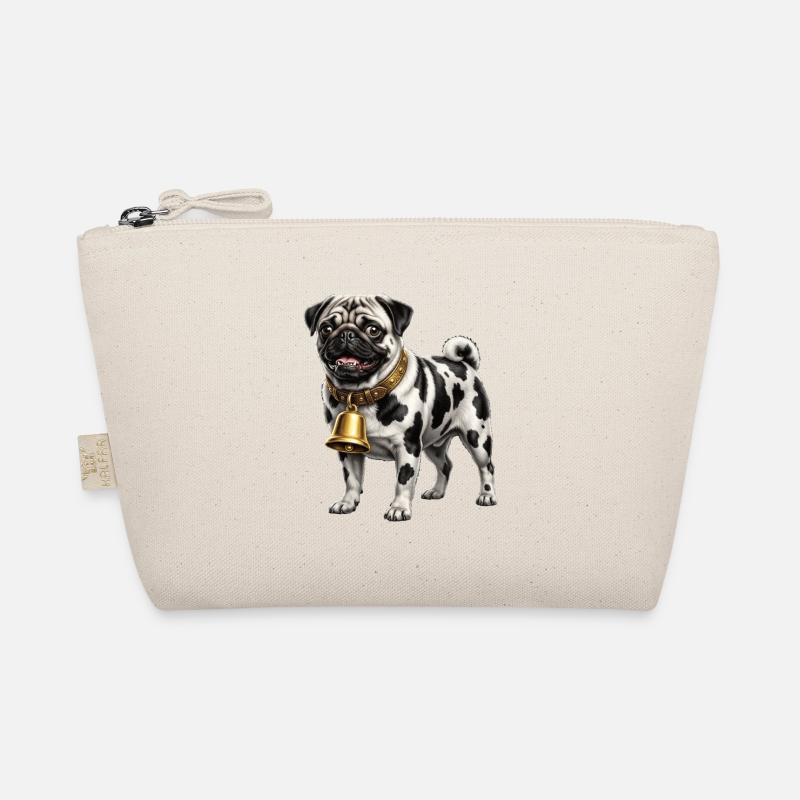 Lustiger gemischter Hund-Kuh-Mops Bio-Täschchen