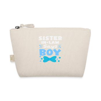 Stepsister Says Young Gender Reveal Party - Organic Pouch - nature - Front