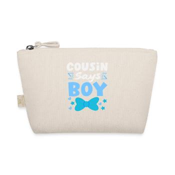 Dad Says Young Gender Reveal Party - Organic Pouch - nature - Front