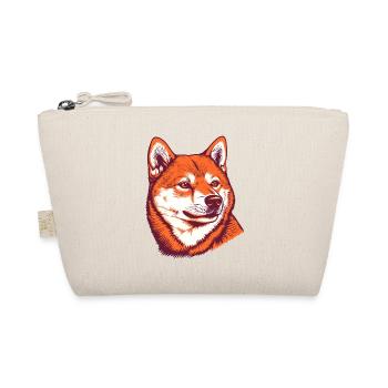 Shiba Inu Portrait - Organic Pouch - nature - Front