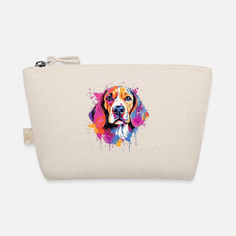 Farbenfrohe Splash-Art-Beagle-Hund Bio-Täschchen
