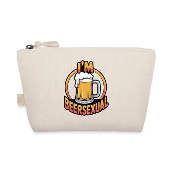 Ich bin biersexuell lustiger Biertrinkender Humor Zitat - Bio-Täschchen - Natur - Vorne