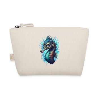 Crystal Seahorse in the Lightning Sea - Organic Pouch - nature - Front