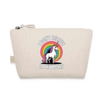 Unicorn Rainbow Je ne crois pas aux humains - Trousse biologique - nature - Devant