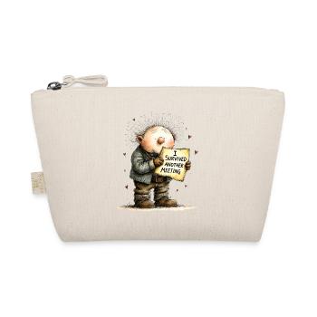 I survived another meeting Office Humor Saying - Organic Pouch - nature - Front