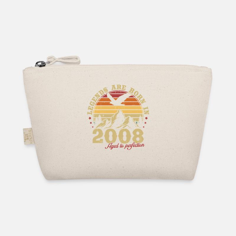 Legenden werden 2008 Jahrgang Geburtstag Geschenk - Bio-Täschchen - Natur
