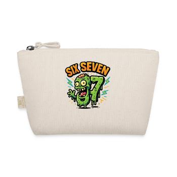 Six Seven 67 Zombie Horror Humor Italian Brainrot - Organic Pouch - nature - Front