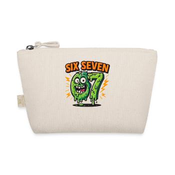 Six Seven 67 Zombie Horror Humor Italian Brainrot - Organic Pouch - nature - Front