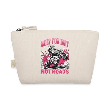 Quad ATV Woman Girl Four Wheeler - Organic Pouch - nature - Front