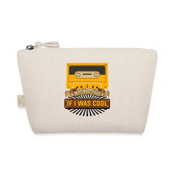 Retro Cassette Tape Funny Quote Design - Organic Pouch - nature - Front