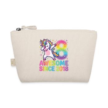 Unicorn Rainbow Eight Design - Organic Pouch - nature - Front
