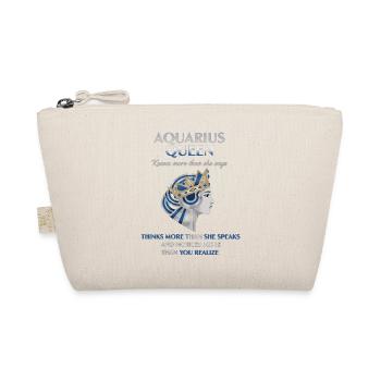 Aquarius Queen Zodiac Aquarius - Organic Pouch - nature - Front