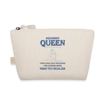 Aquarius Queen Zodiac Aquarius - Organic Pouch - nature - Front