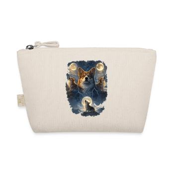 Three Moons Corgi. - Organic Pouch - nature - Front