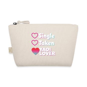 Yaoi Lover: Single Taken Hearts - Organic Pouch - nature - Front