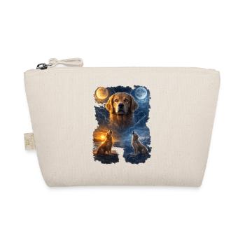 Golden Retriever Zwei Monde - Bio-Täschchen - Natur - Vorne