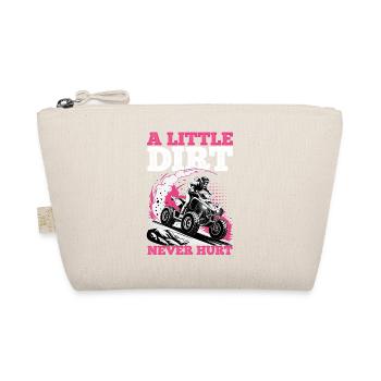 Quad ATV Woman Girl Four Wheeler - Organic Pouch - nature - Front