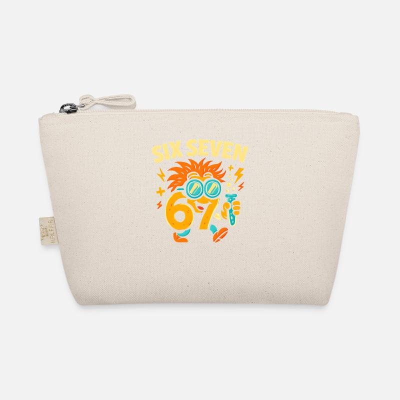 Six Seven 67 Wissenschaft Humor Nerd Geschenkidee Bio-Täschchen