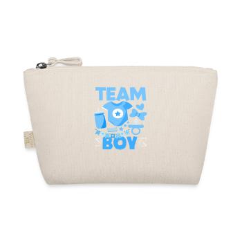 Révélation du sexe de la Team Boy Baby Shower Bleu - Trousse biologique - nature - Devant