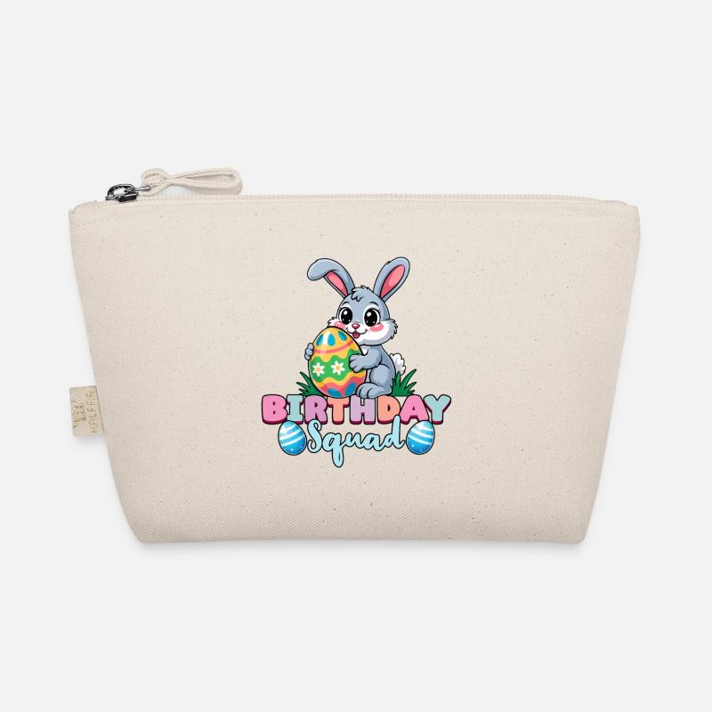Birthday Squad Happy Easter Bunny Spring Organic Pouch