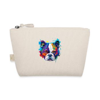 Colourful Poodle Love Pop Art Dog Lover - Organic Pouch - nature - Front