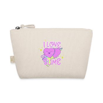 I Love Slime Girls Toddler Preschool Kindergarten - Organic Pouch - nature - Front
