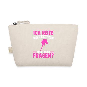 Steckenpferd Hobbyhorse Hobby Horsing - Bio-Täschchen - Natur - Vorne