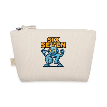 Six Seven 67 Italian Brainrot Robot Meme Humor - Organic Pouch - nature - Front