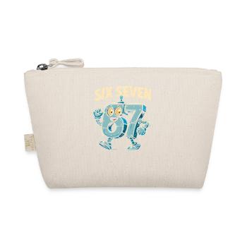Six Seven 67 Italian Brainrot Robot Meme Humor - Organic Pouch - nature - Front