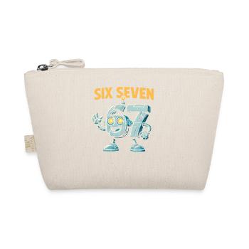 Six Seven 67 Italian Brainrot Robot Meme Humor - Organic Pouch - nature - Front
