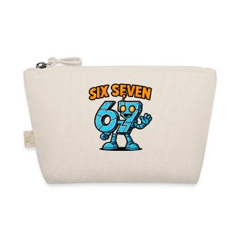 Six Seven 67 Italian Brainrot Robot Meme Humor - Organic Pouch - nature - Front