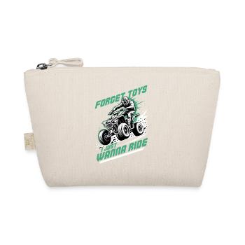 Quad ATV Boy Men Four Wheeler - Bio-Täschchen - Natur - Vorne